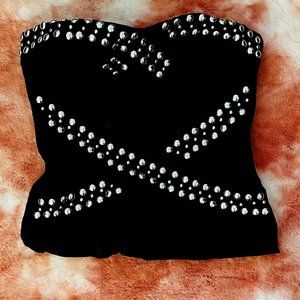 Black Strapless bebe Top Extra Small